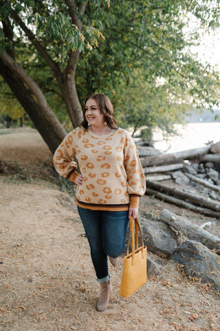 Mustard For Days Leopard Sweater