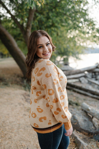 Mustard For Days Leopard Sweater