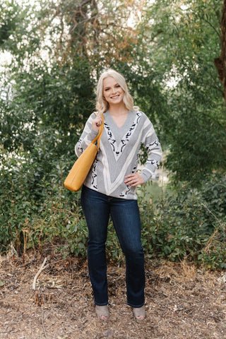It's Leopard Time V Neck Sweater