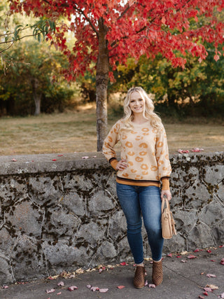 Mustard For Days Leopard Sweater