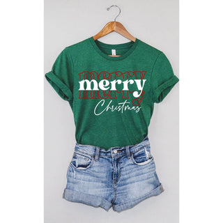 Merry on Repeat Christmas Tee