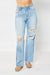 Back to the 90's Destroyed Straight Leg Judy Blue Jeans