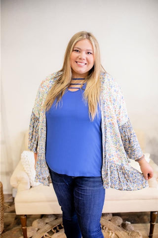 Drudging Up Memories Floral Kimono