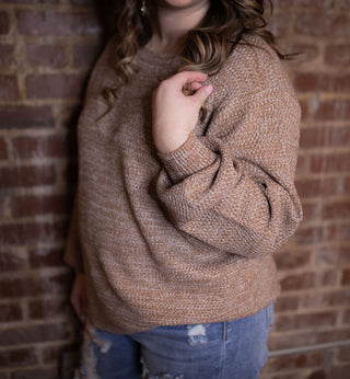 Winter Wishes Sweater- Light Brown