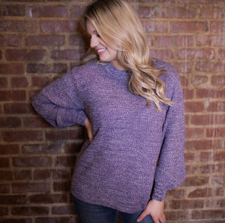 Winter Wishes Sweater- Purple