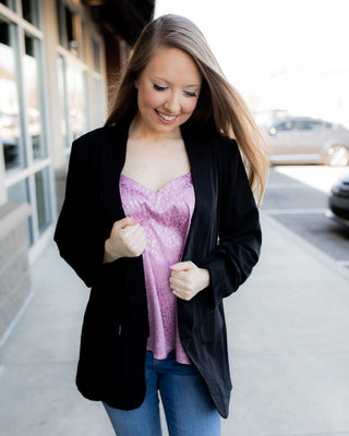 Leopard in Lavender Tank