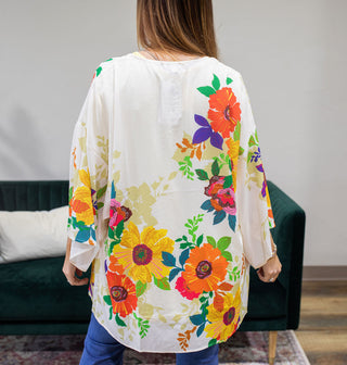 Wild Sunflower Kimono