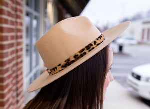 C.C. Taupe Wool Hat