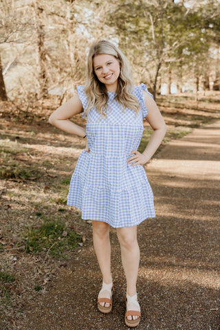 Go for It Gingham Check in Blue