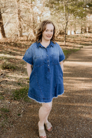 Don't Try to Stop Me Denim Dress
