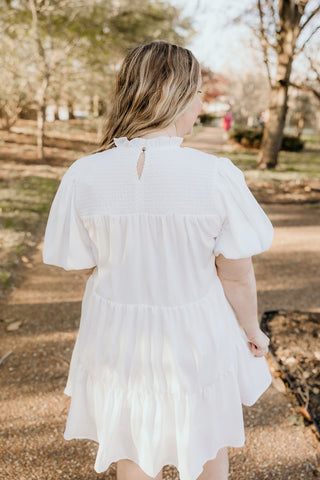 Never Too Soon Dress in White