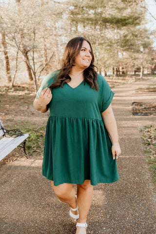 Happy Hunter Green Dress