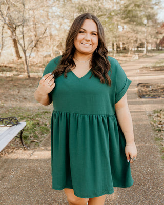 Happy Hunter Green Dress