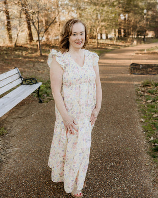 May Flowers for Me Dress in Yellow