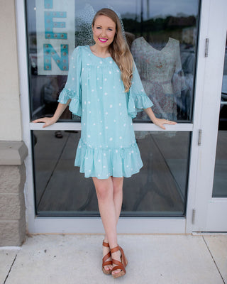 Mint Dots of Love Dress
