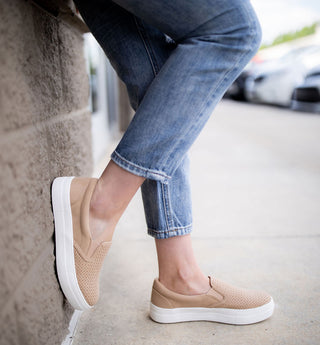 Walk This Way Neutral Slip Ons