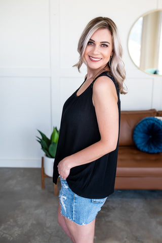 I See Through You Lace Black Tank
