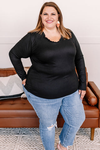 Frilled To Bits Ruffle Neck Top