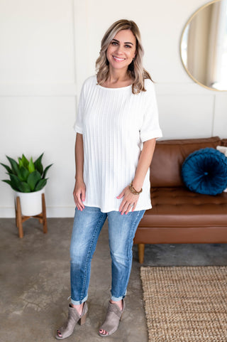 Don't Rock The Boat Top In White