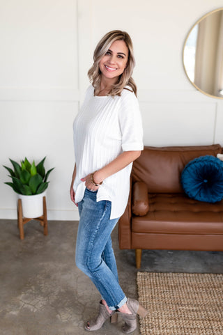 Don't Rock The Boat Top In White