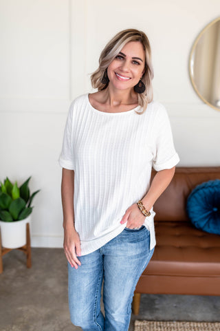 Don't Rock The Boat Top In White