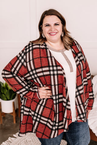 Cold Hands, Warm Cardigan In Plaid