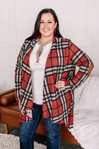 Cold Hands, Warm Cardigan In Plaid