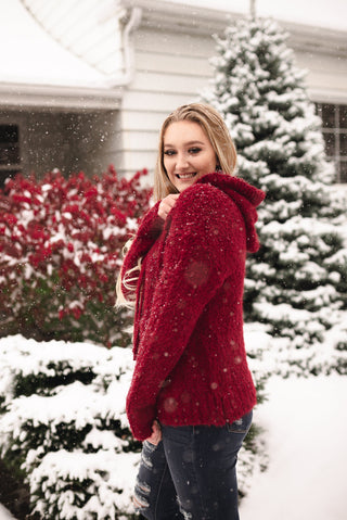 Keep Shining Hoodie In Winter Berry