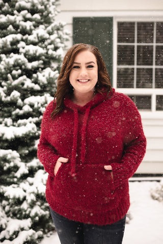 Keep Shining Hoodie In Winter Berry