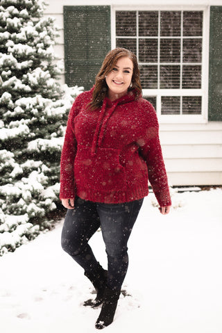 Keep Shining Hoodie In Winter Berry