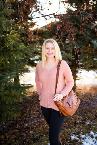 Find Your Groove Sweater In Gorgeous Mauve