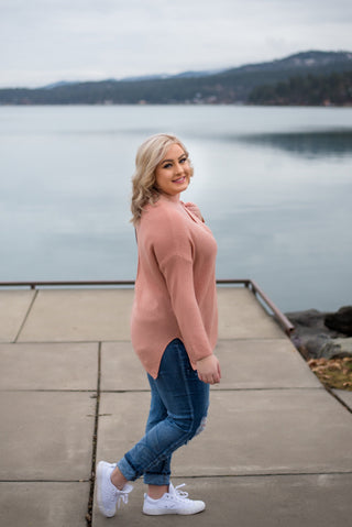 Find Your Groove Sweater In Gorgeous Mauve