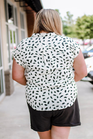 On The Clock Collared Blouse