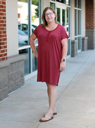 Famous Friends Henley Dress