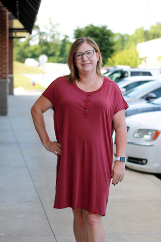 Famous Friends Henley Dress