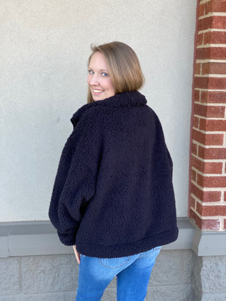 Black Teddy Bear Jacket