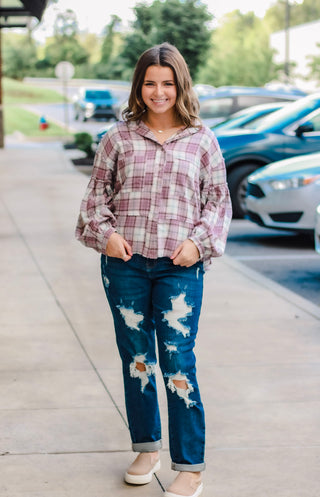 Berry Glad It's Fall Flannel