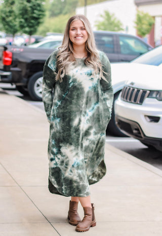 Sights Set on You Olive Dress