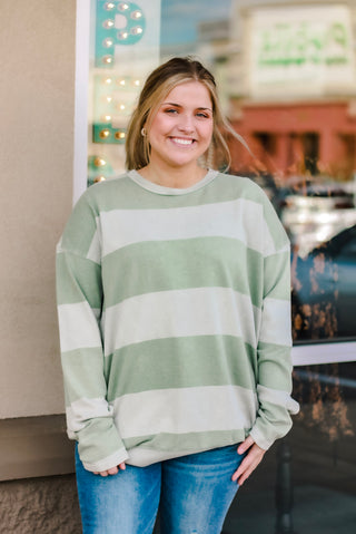 Sage & Stripes Sweatshirt