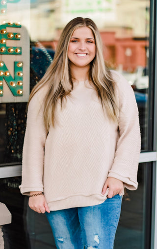 Driving My Chevy Chevron Sweater