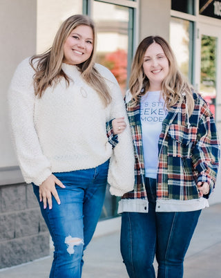 Spending Christmas in Plaid Shacket