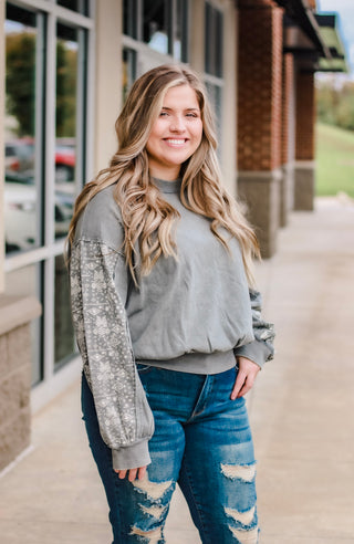 Attention to Details Sweatshirt in Ash