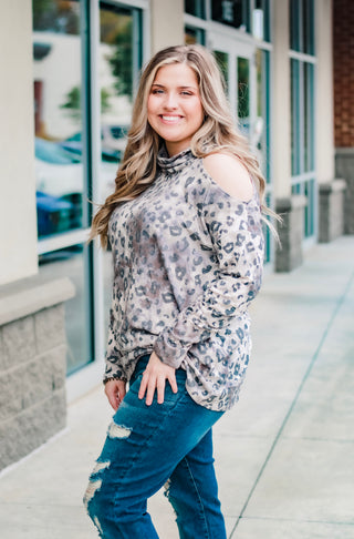 Caring About You Cold Shoulder Top