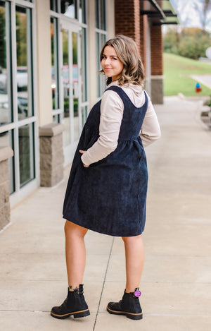 Country Corduroy Overall Dress