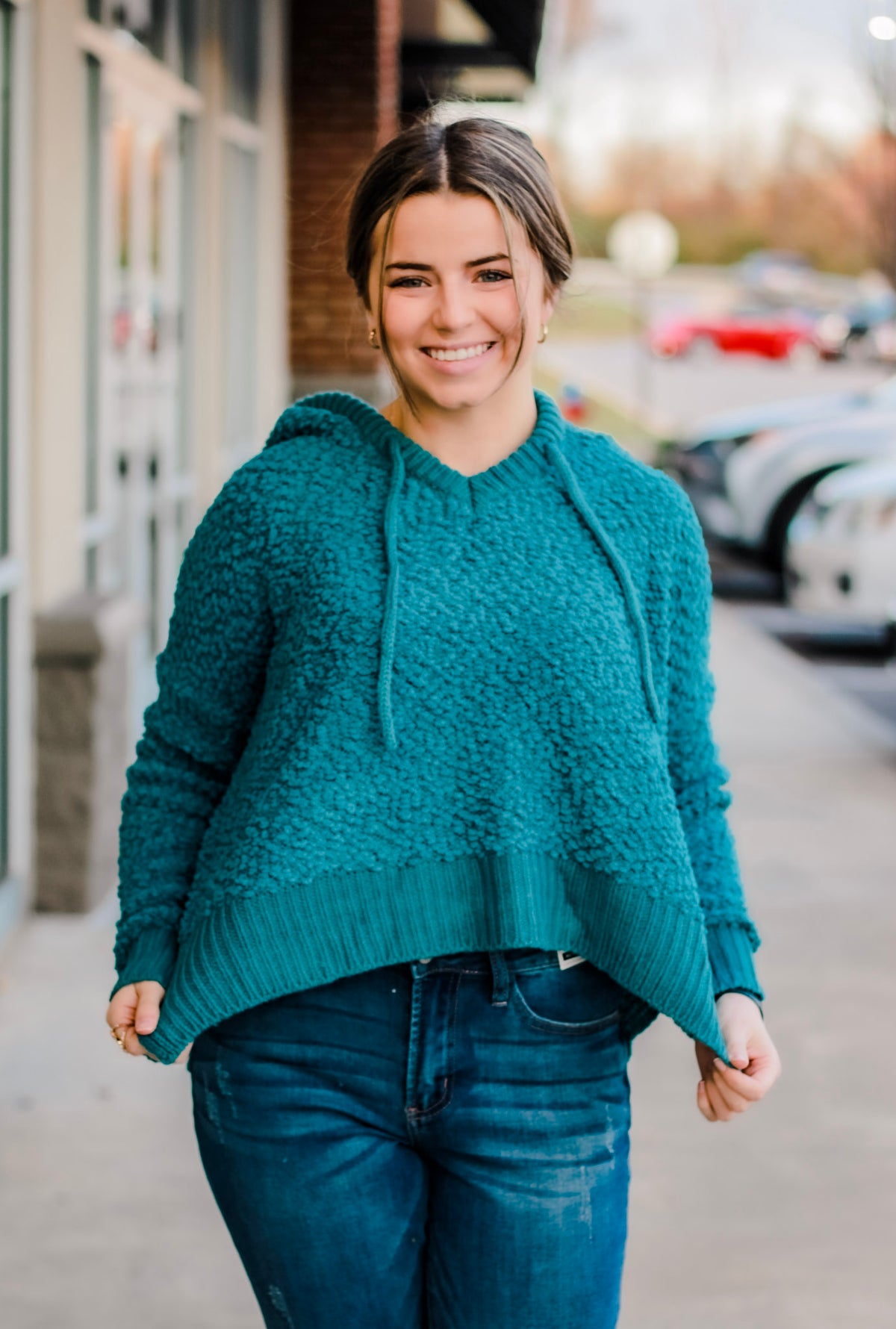 Black Friday Doorbuster Sweater in Dark Teal Allure Clothing