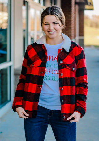 Santa is Coming to Town Shacket