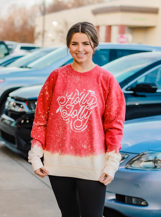 Holly Jolly Bleached Sweatshirt