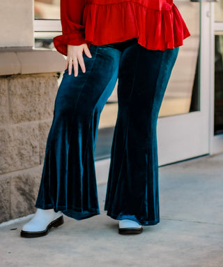 Smarty Pants Velvet in Teal