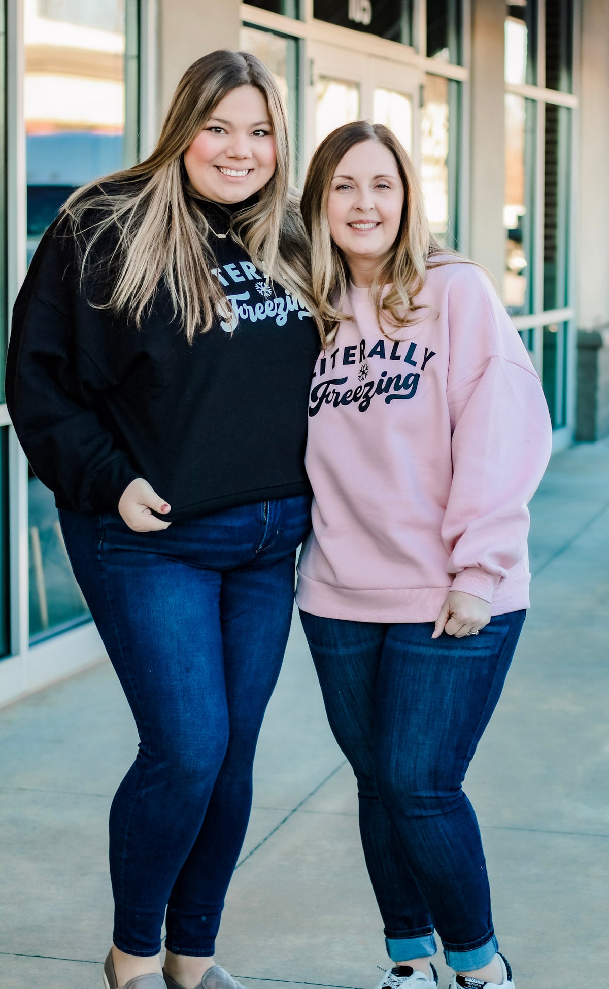 Literally Freezing Sweatshirt in Black