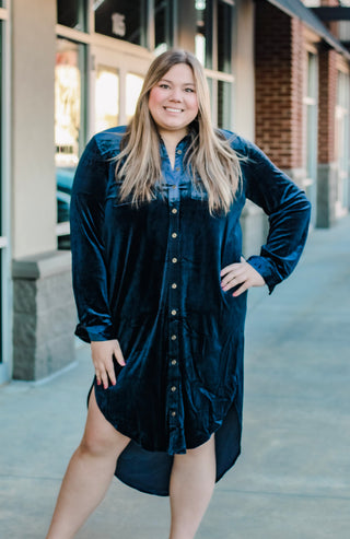 Getting Fancy Velvet Dress